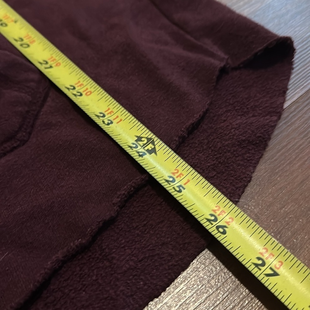PINK by Victoria Secret 1/2 Zip Pullover Fleece-Burgundy with Black logos Medium - Picture 10 of 11